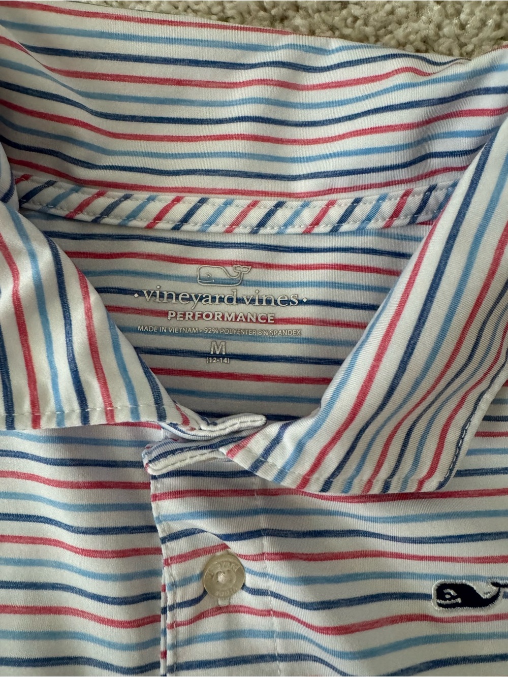 2 Boys Vineyard Vines Patterned Polo Shirts - Performance Classic Short Sleeve - Picture 4 of 8